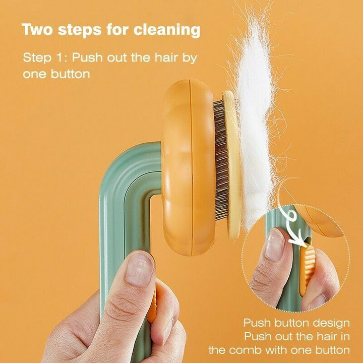 Unleash the Joy of Grooming with the Pet Grooming Self Cleaning Brush