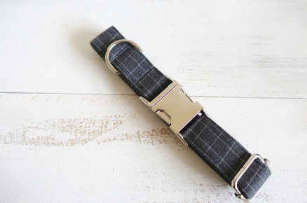 Elevate Your Pet's Style with Our Red Plaid Polyester Pet Collar Set!