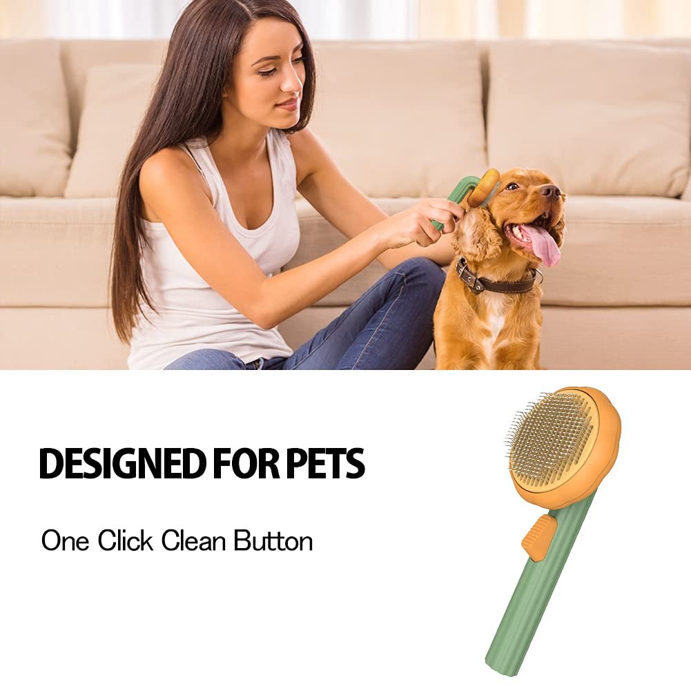 Pet Grooming Self Cleaning Brush
