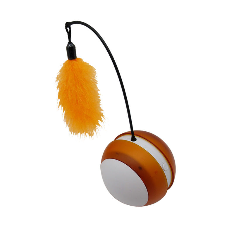 Electric random rolling funny cat toy