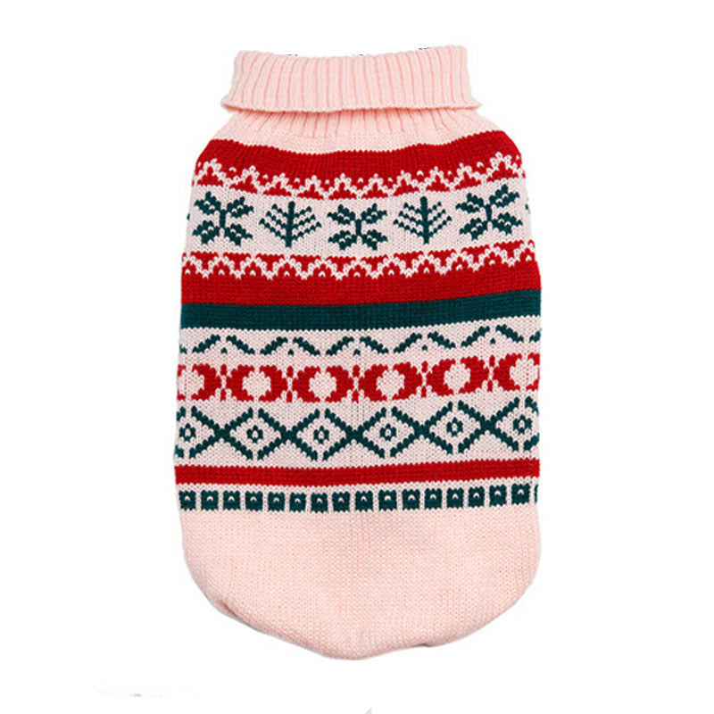 Pet Sweater Leaf Pattern