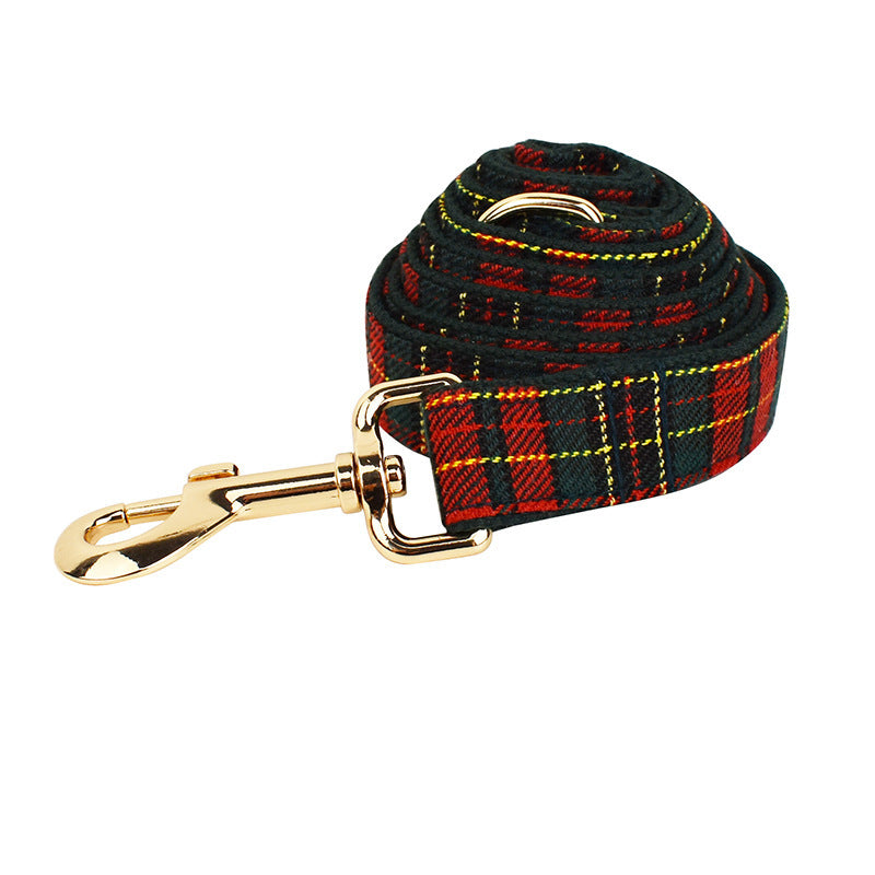 Christmas Pet Collar Leash Suit