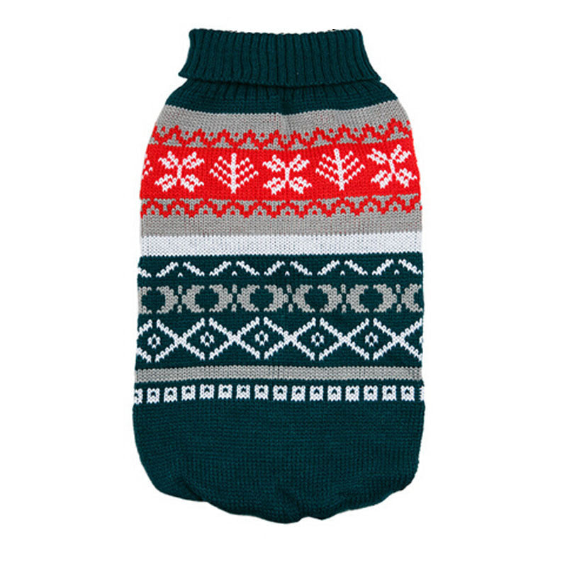 Pet Sweater Leaf Pattern