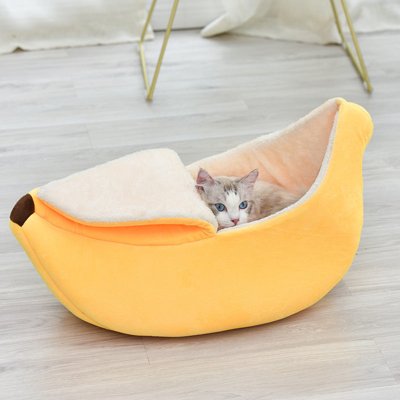 Round Long Hair Cat's Bed