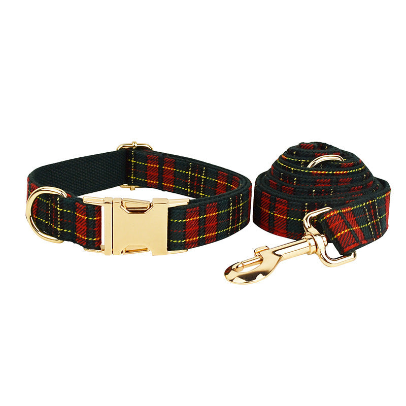 Christmas Pet Collar Leash Suit