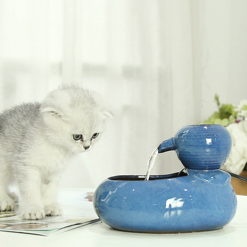 Cat Ceramic Automatic Water Dispenser