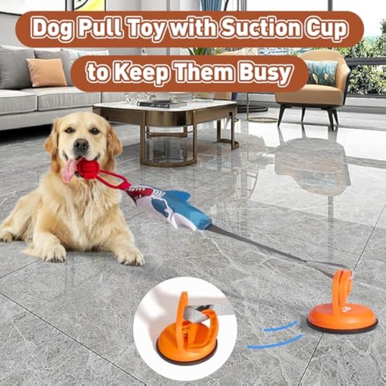 Squeaky Dog Tug Toy