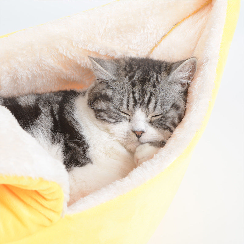 Round Long Hair Cat's Bed