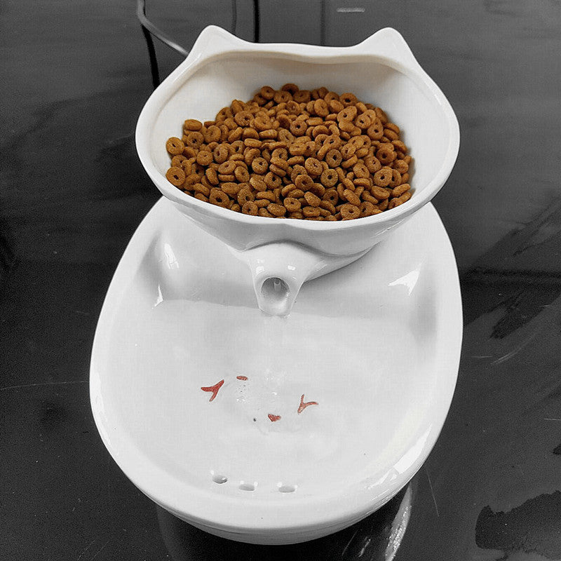 Ceramic Pet Cat Water Dispenser