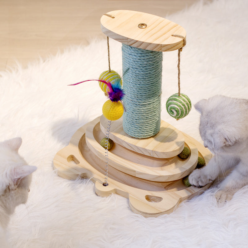 Cat Scratcher Maze Ball Toy