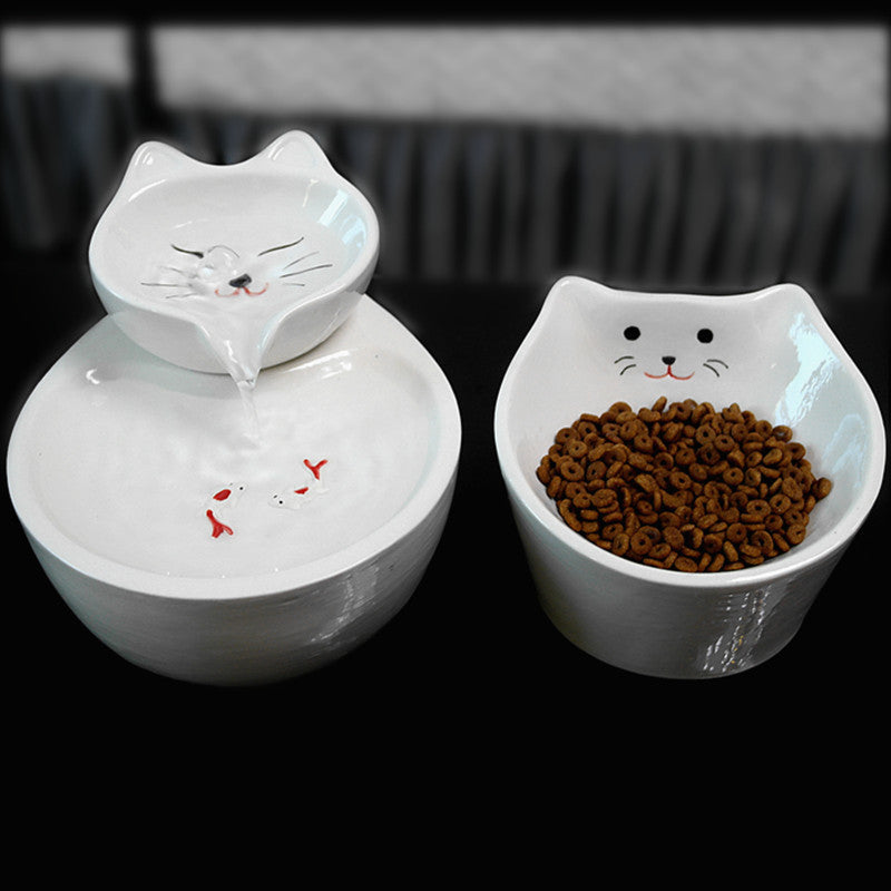Ceramic Pet Cat Water Dispenser