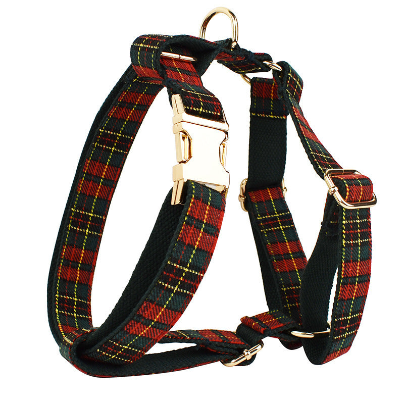 Christmas Pet Collar Leash Suit
