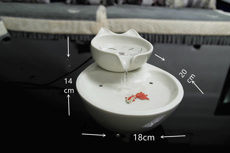 Ceramic Pet Cat Water Dispenser
